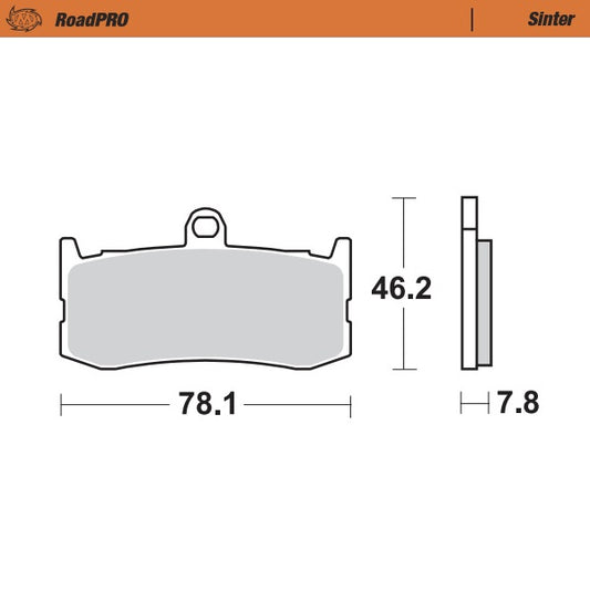 Moto-Master RoadPRO Sinter Brake Pads 407301