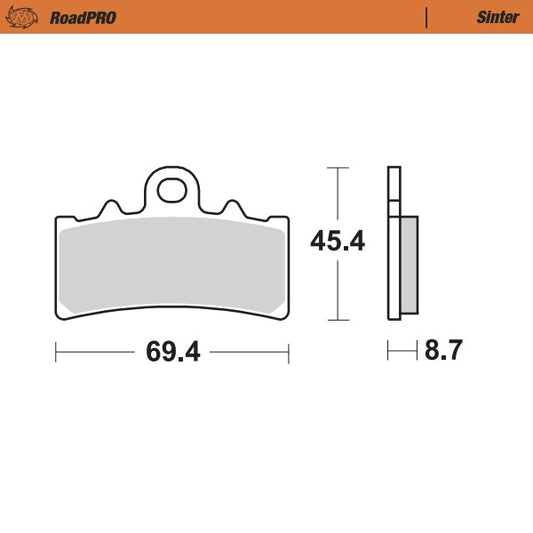 Moto-Master RoadPRO Sinter Brake Pads 407601