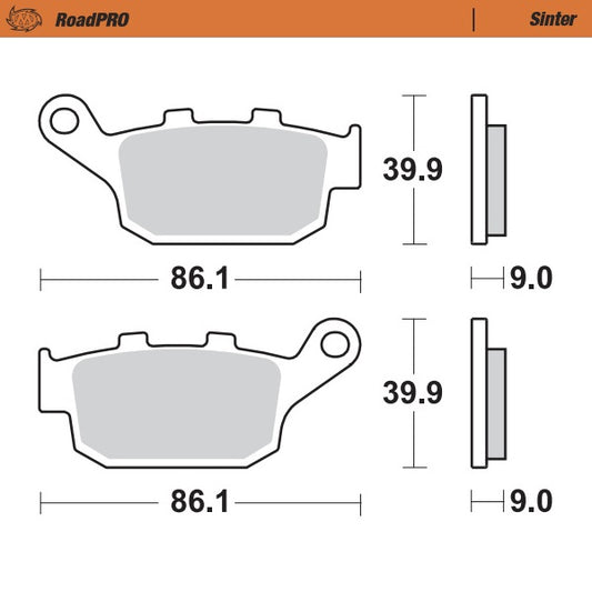 Moto-Master RoadPRO Sinter Brake Pads 407702