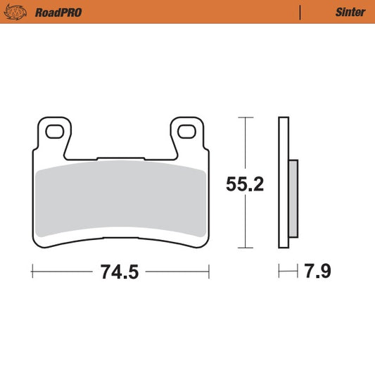 Moto-Master RoadPRO Sinter Brake Pads 407901