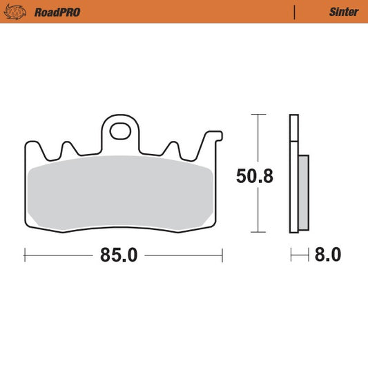 Moto-Master RoadPRO Sinter Brake Pads 408001