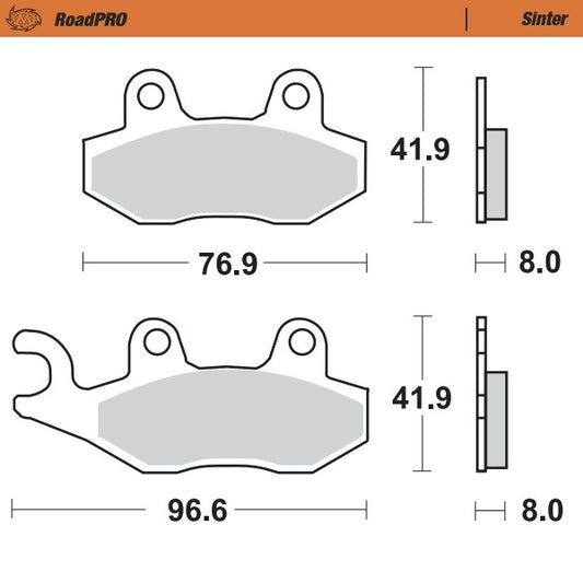 Moto-Master RoadPRO Sinter Brake Pads 410501