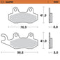 Moto-Master RoadPRO Sinter Brake Pads 410501