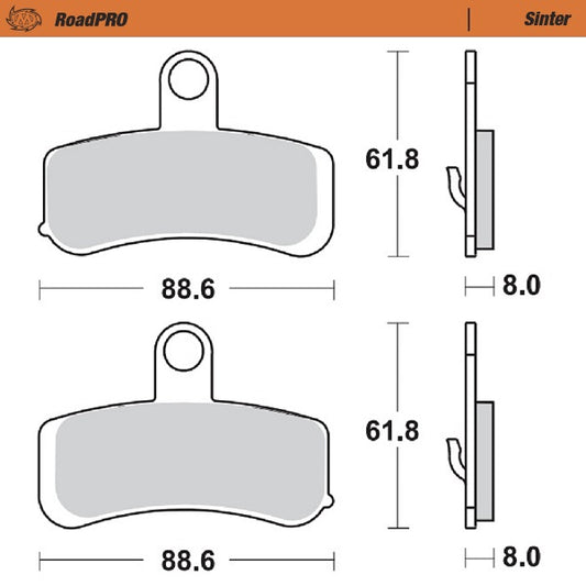 Moto-Master RoadPRO Sinter Brake Pads 411501