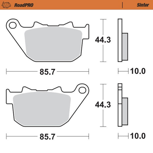 Moto-Master RoadPRO Sinter Brake Pads 411802