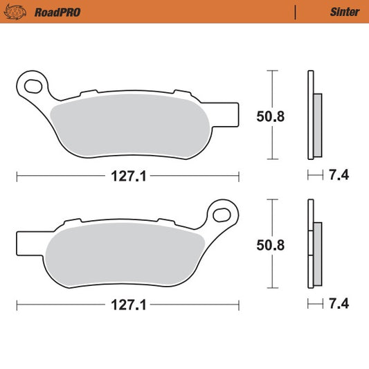 Moto-Master RoadPRO Sinter Brake Pads 412102