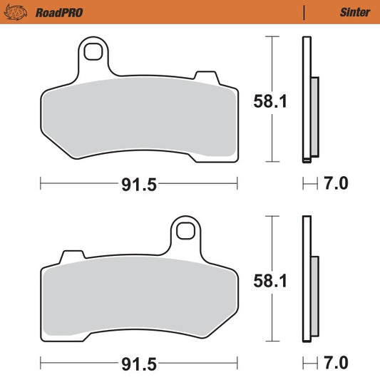 Moto-Master RoadPRO Sinter Brake Pads 412201