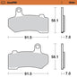 Moto-Master RoadPRO Sinter Brake Pads 412201