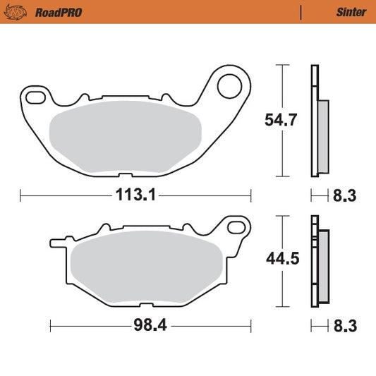 Moto-Master RoadPRO Sinter Brake Pads 412501