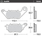 Moto-Master RoadPRO Ceramic Brake Pads 412604