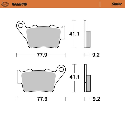 Moto-Master RoadPRO Sinter Brake Pads 413403