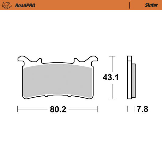 Moto-Master RoadPRO Sinter Brake Pads 414301