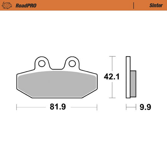 Moto-Master RoadPRO Sinter Brake Pads 414502