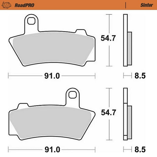 Moto-Master RoadPRO Sinter Brake Pads 415702