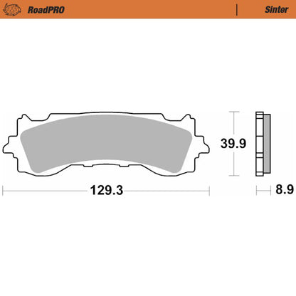 Moto-Master RoadPRO Sinter Brake Pads 417101