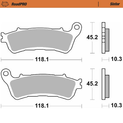 Moto-Master RoadPRO Sinter Brake Pads 417202