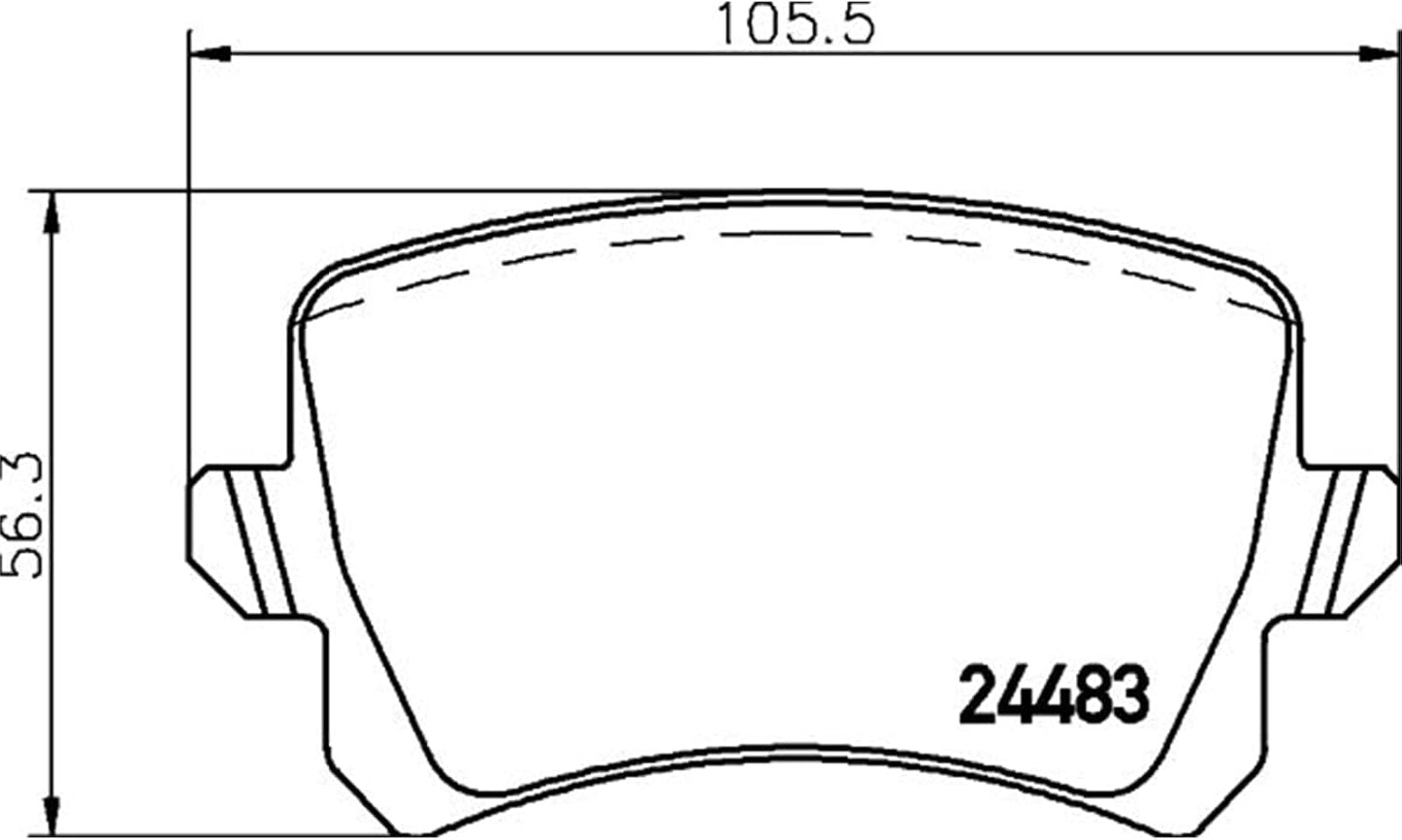 HELLA PAGID Brake Pad Set T2633