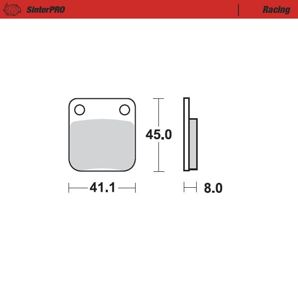 Moto-Master Racing SinterPRO Sinter Brake Pads 90011