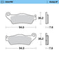 Moto-Master RacingGP SinterPRO Sinter Brake Pads 93012