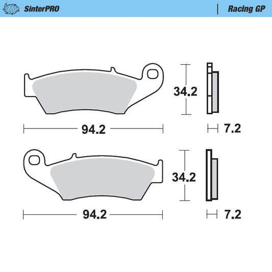 Moto-Master RacingGP SinterPRO Brake Pads 093412