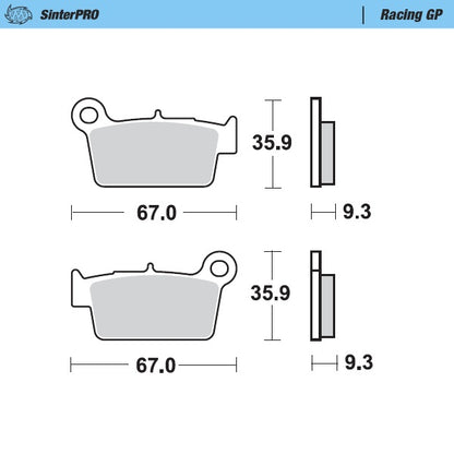 Moto-Master RacingGP SinterPRO Brake Pads 094512