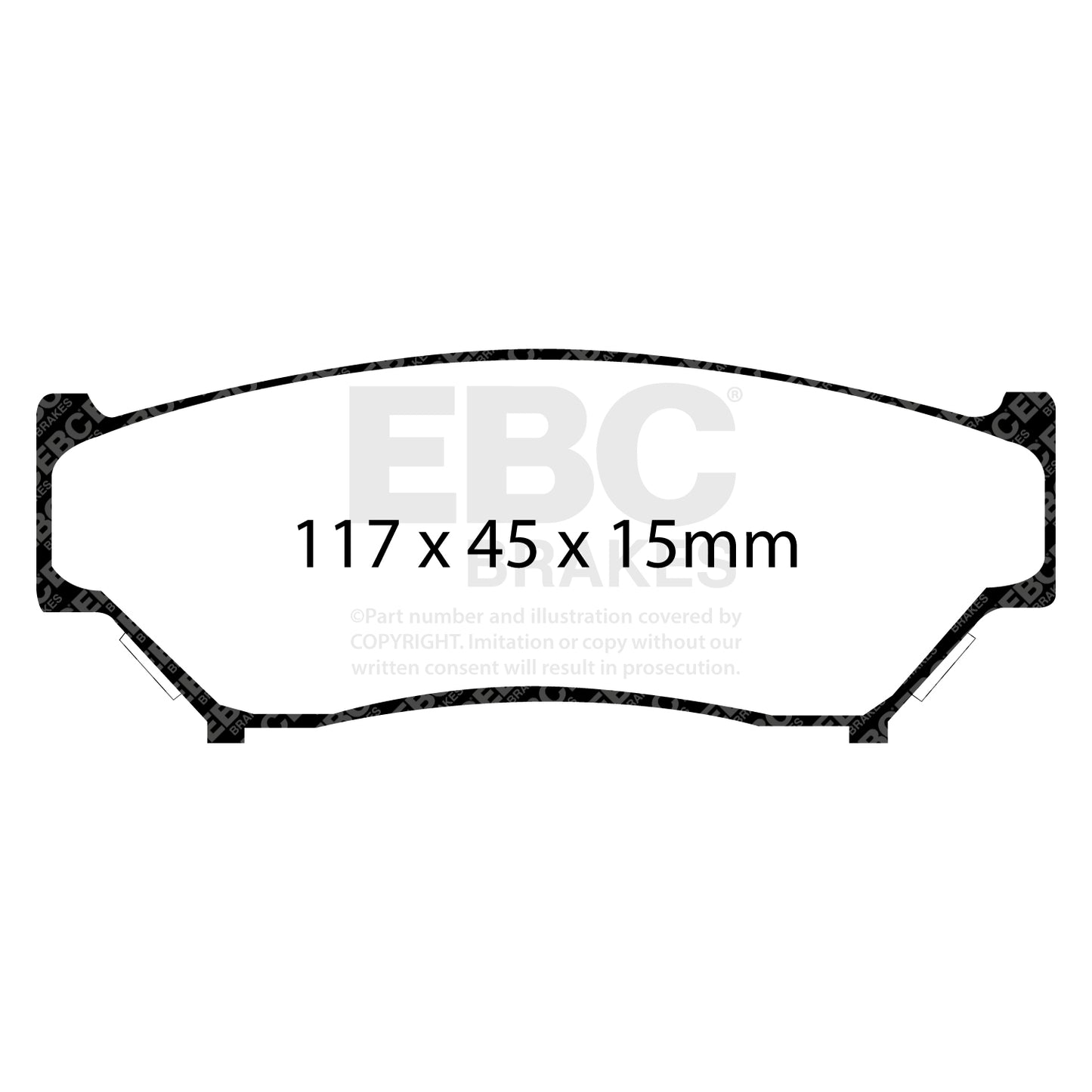 EBC Greenstuff Brake Pad 6000 Series Truck and SUV Set DP6979
