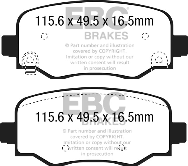 EBC Ultimax2™ Brake Pads DPX2237