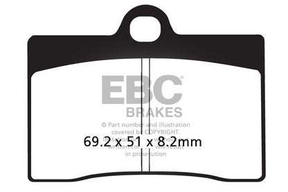 EBC Brakes Double-H Series Sintered Brake Pads FA095HH