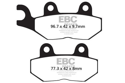 EBC Brakes Double-H Series Sintered Brake Pads FA214/2HH