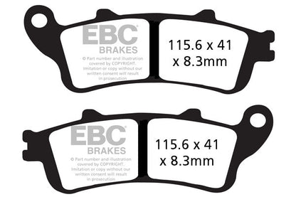 EBC Brakes Double-H Series Sintered Brake Pads FA261HH
