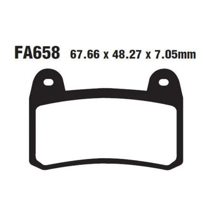 EBC Brakes Double-H Series Sintered Brake Pads FA658HH
