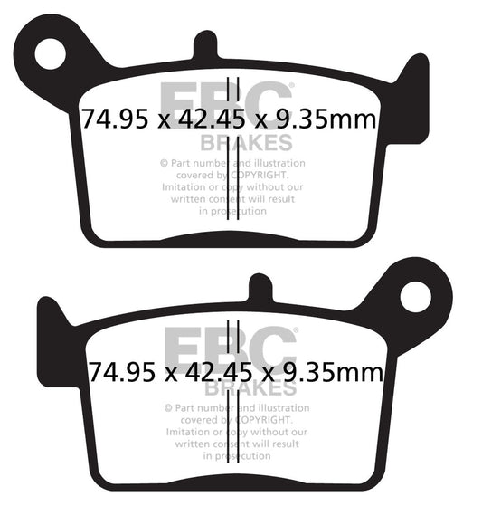 EBC Brakes Double-H Series Sintered Brake Pads FA697HH