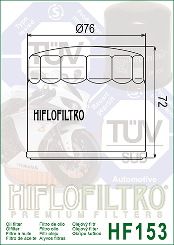 HiflowFiltro Premium Oil Filter HF153