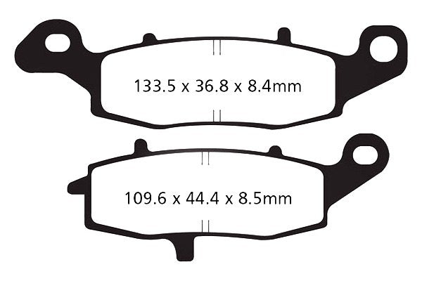 EBC Brakes Double-H Series Sintered Brake Pads FA231HH