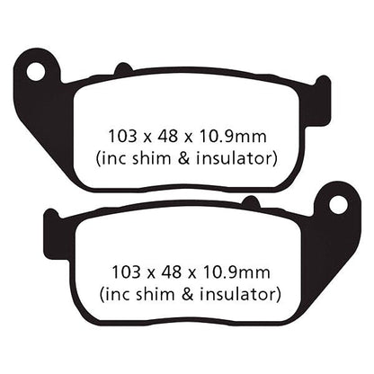 EBC Brakes Double-H Series Sintered Brake Pads FA381HH