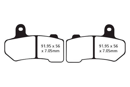 EBC Brakes Double-H Series Sintered Brake Pads FA409HH