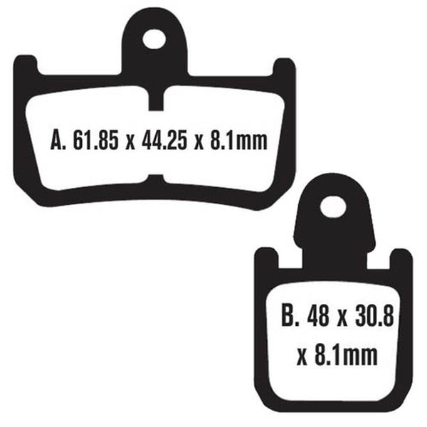 EBC Brakes Double-H Series Sintered Brake Pads FA442/4HH