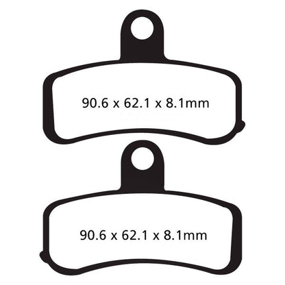 EBC Brakes Double-H Series Sintered Brake Pads FA457HH