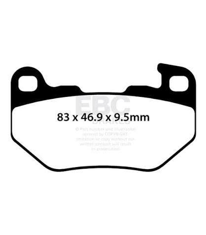 EBC Brakes Double-H Series Sintered Brake Pads FA760HH