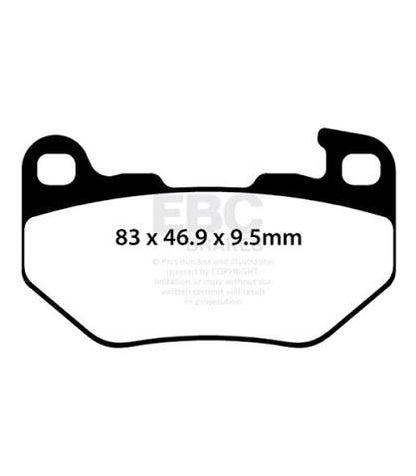EBC Brakes Double-H Series Sintered Brake Pads FA760HH