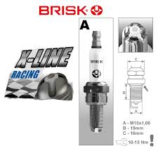 BRISK Premium LSG / X-Line Performance Spark Plugs AOR10-X9