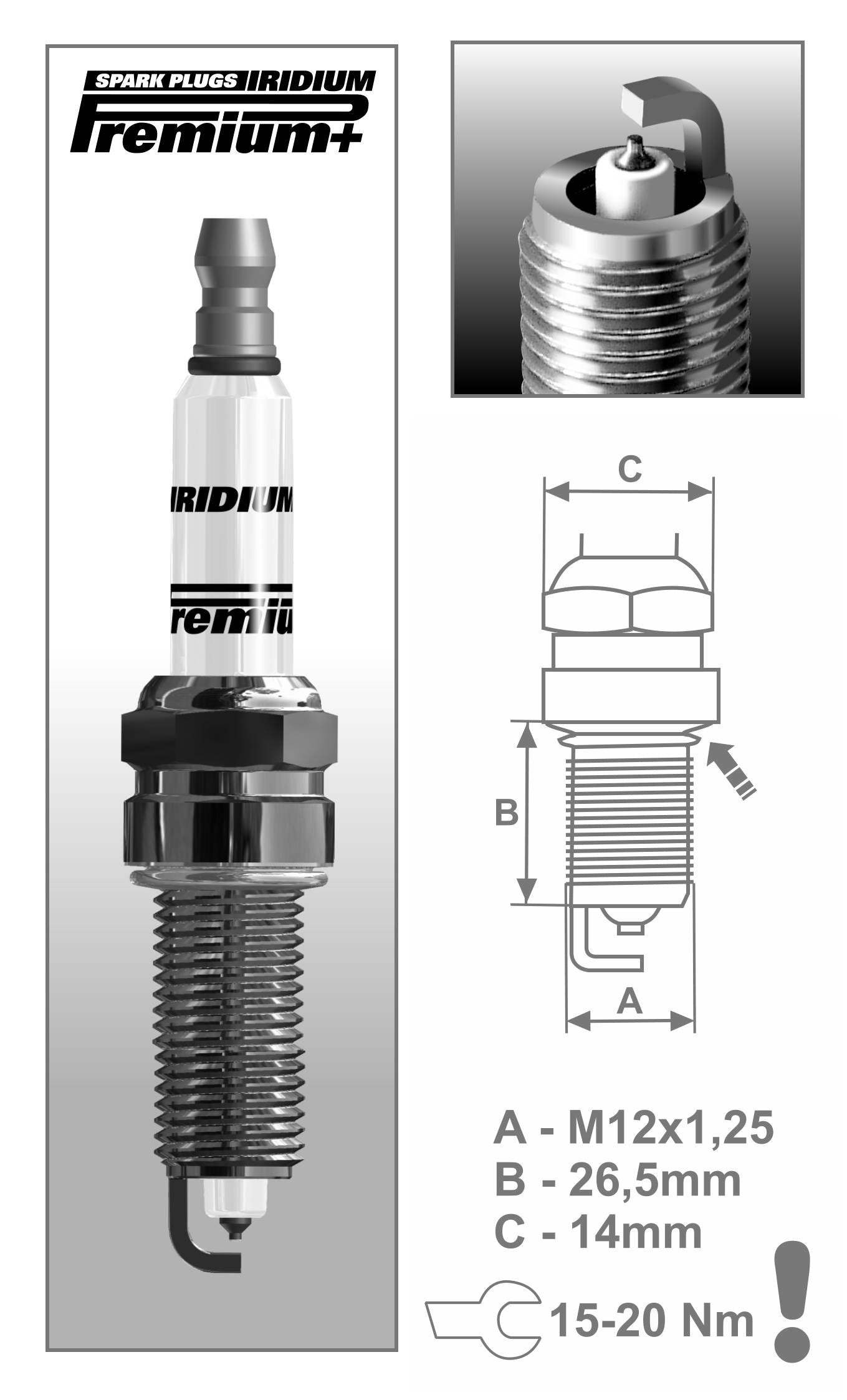 BRISK Iridium Premium+ Performance Spark Plugs P11