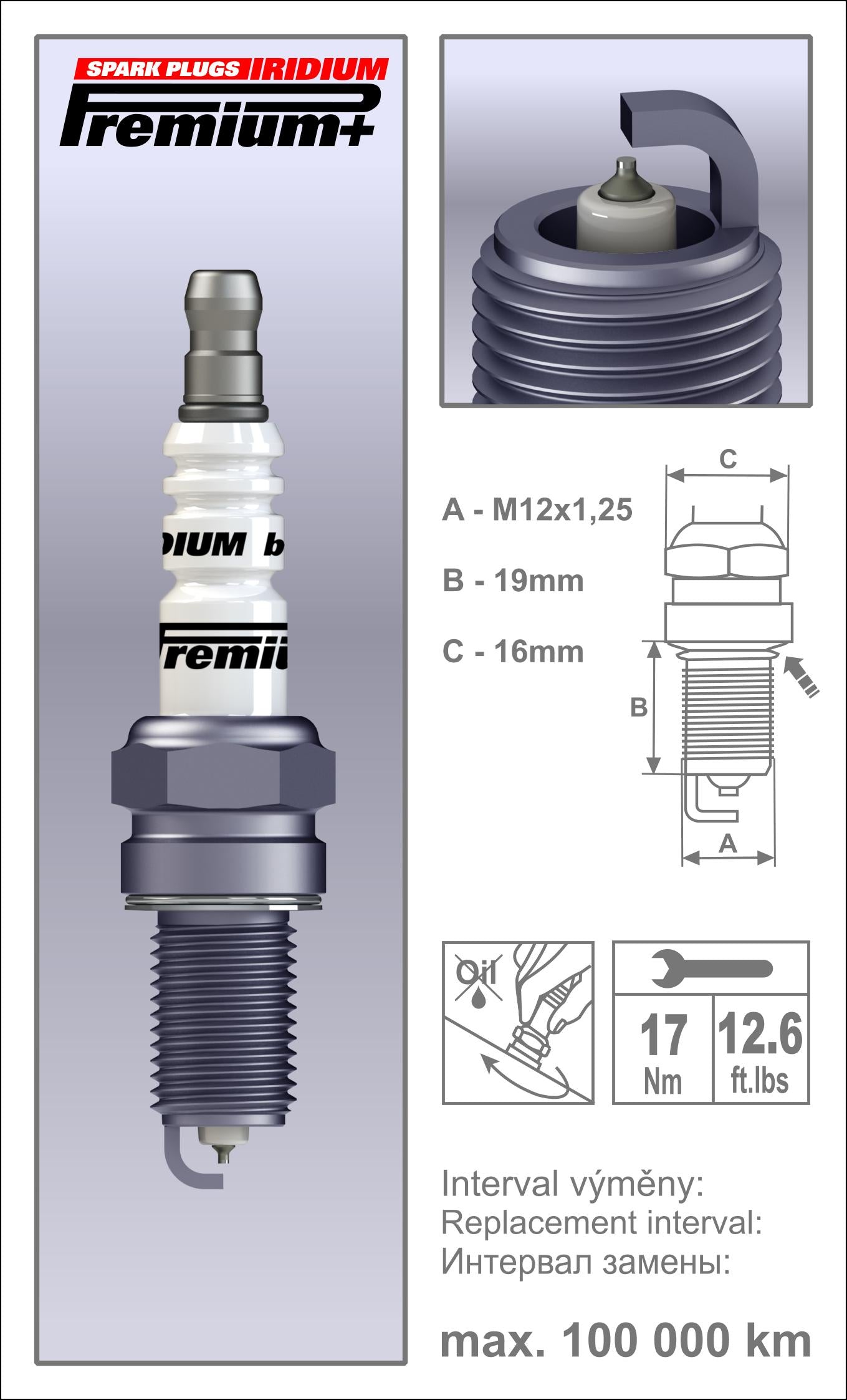 BRISK Iridium Premium+ Performance Spark Plugs P38