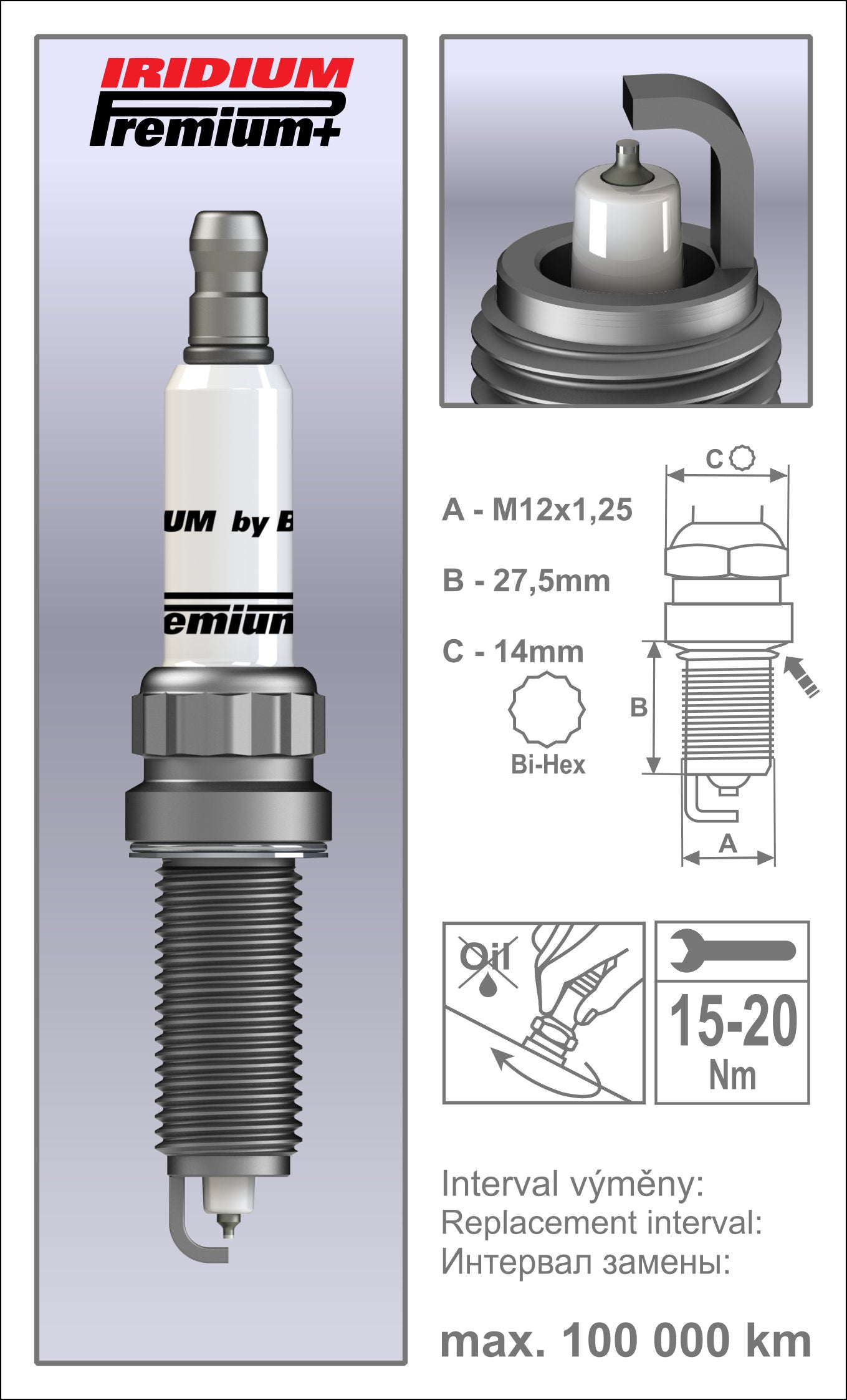 BRISK Iridium Premium+ Performance Spark Plugs P39