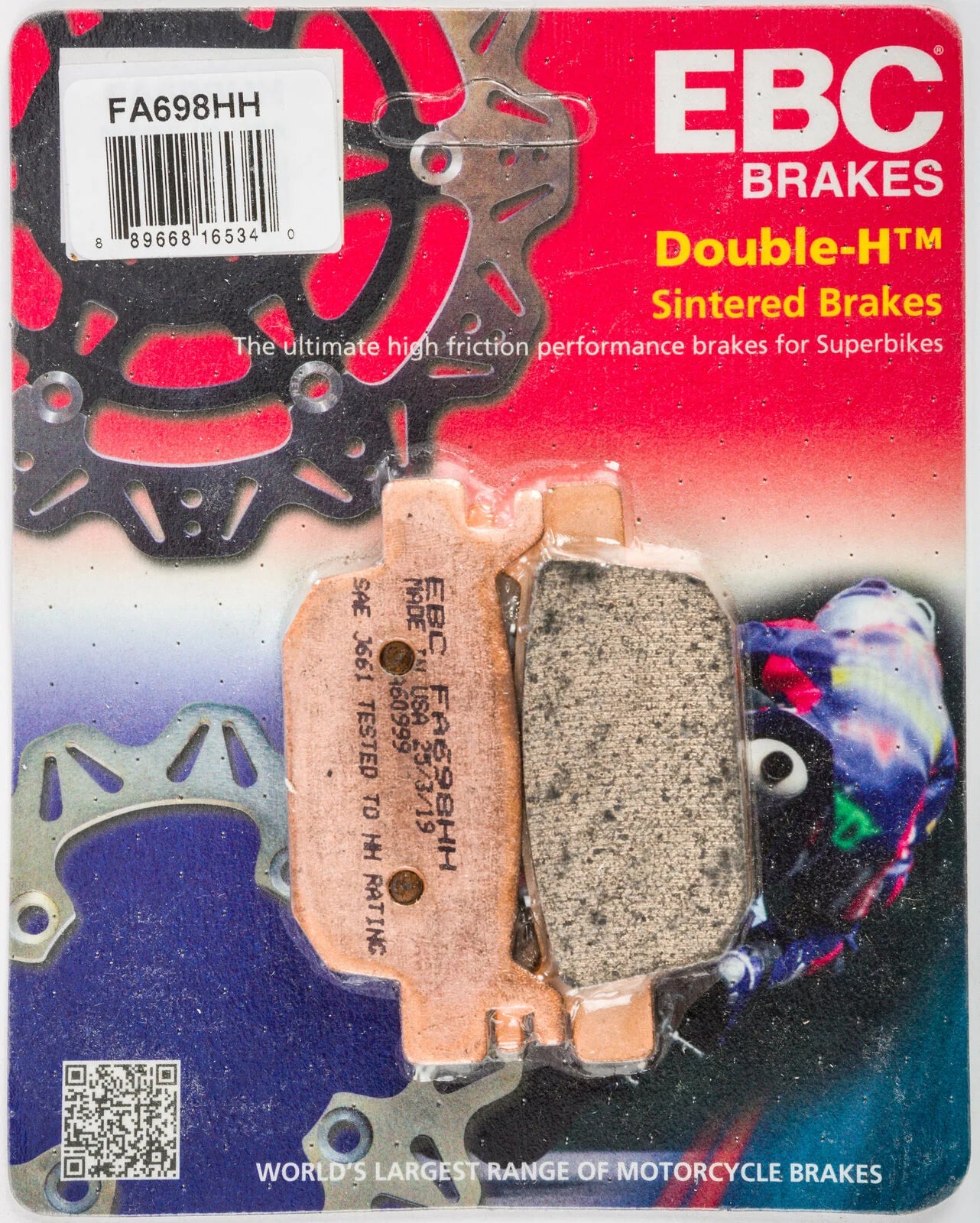 EBC Brakes Double-H Series Sintered Brake Pads FA698HH